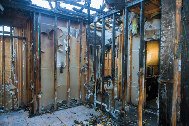 Professional Fire Damage Restoration technician working in Catharpin, VA